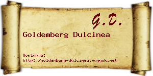 Goldemberg Dulcinea névjegykártya